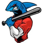 Resim An16 Beyzbol Sopali Kopek Baligi Sticker 