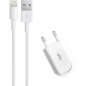Resim LinkTech I665 Flat Mini Design Lightning Şarj Aleti 1.2A 5V Beyaz 