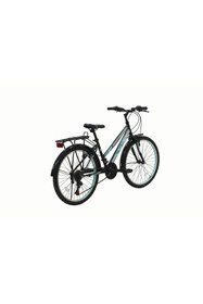 Resim Belderia Vision Elegance 26" Jant Sypo Index (3*7) Vites V-fren Siyah-turkuaz Şehir Bisikleti 