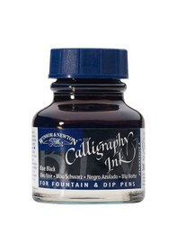 Resim Winsor&Newton Kaligrafi Mürekkebi 30 Ml. Blue Black 034 1111034 