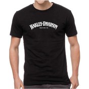 Resim Harley Davidson Bad Skull Tasarım Motorcu Tişörtü Beyaz 