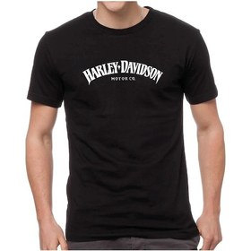 Resim Harley Davidson Bad Skull Tasarım Motorcu Tişörtü Beyaz 
