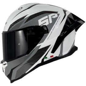 Resim SWAY 867 POWER White Black Kapalı Kask 