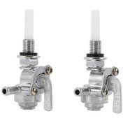 Resim 2x Evrensel Benzin Musluğu Benzin Anahtarı Jeneratör Gaz Motoru Yakıt Tankları İçin. 