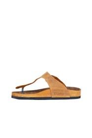 Resim Bueno Shoes Sarı Greyzi Deri Erkek Parmak Arası Terlik 05mt101 