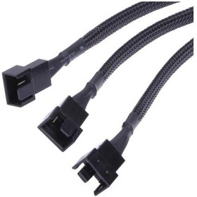 Resim 4 Pin Fan Çoklayıcı Y Pwm Çoklayıcı Splitter Kablosu 3 Pin 3 Port 