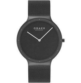 Resim Obaku Denmark V307gxbbmb Quartz Hasır Siyah 40 Mm Erkek Kol Saati Gri 