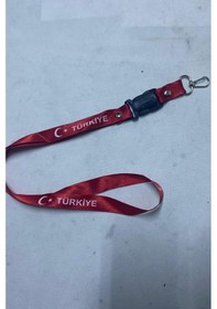 Resim Araca Özel Boyun İpi Ayna Askısı Türkiye Kırmızı 