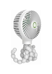 Resim Mini Taşınabilir Asılı Ahtapot Şekli Standı Ayarlanabilir Elde Taşınabilir Usb Şarjlı Fan Soğutucu Bebek Arabası Öğrenci, Beyaz 3389 Renkli 