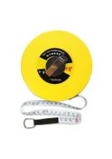 Resim Jianda Fiber Deri Mezura Disk Şeklinde Elle Kumandalı Yumuşak Cetvel Şantiye Ölçüm Cetveli 50m 