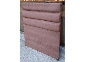 Resim Bengi Ticaret Başlık 90327 DK Tek Kişi 100 Yatay Dilim Model Tay Tüyü Kahverengi Kumaş ElYapım 