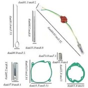 Resim Pazly 1 Takım 12v Araba Hava Dizel Seramik On Isıtma Fisisi 5 8kw Isitici Fis Braketi 