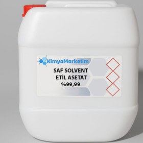 Resim KimyaMarketim Saf Solvent Etil Asetat (Ethyl Acetate) %99,5 Saflık - 10 Litre 