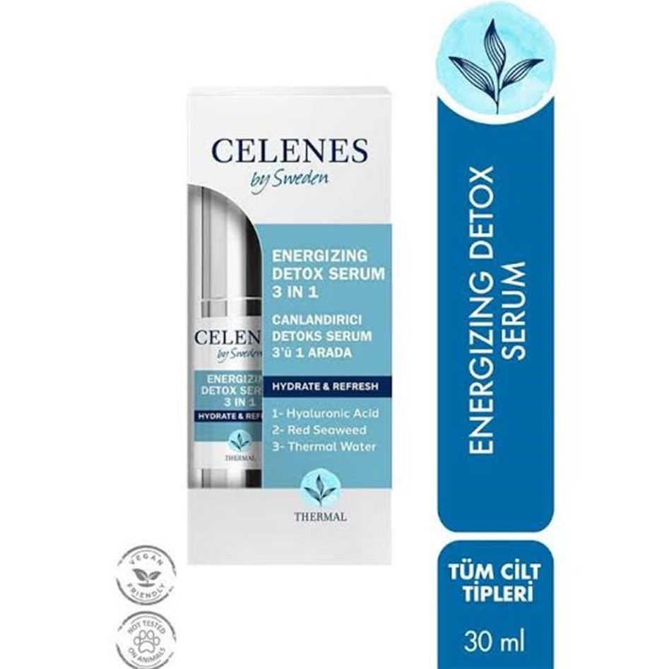 CELENES Thermal Canlandırıcı Detox Serum 3'ü 1 Arada 30 ml - STD / STD Fiyatı ve Özelliklerı - Badem