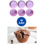 Resim Kitchen Design Lab Pembe Mini Cupcake Kek Kalıbı - 18 Adet 
