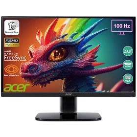 Resim Acer KB242YH UM.QK2EE.H01 23.8" 100 Hz 1 MS (HDMI-VGA) FreeSync ZeroFrame FHD VA LED Monitör Acer