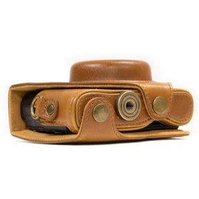 Resim MegaGear Sony Cyber-Shot DSC-HX80, DSC-HX90V Deri Kamera Çantası 