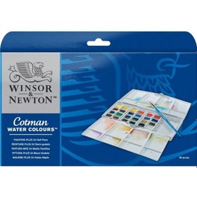 Resim Winsor & Newton Cotman Tablet Sulu Boya Seti 24 Renk 
