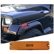 Resim Jeep Wrangler Yj 87-95 Amber Ön Tampon Çamurluk Yan Marker Işık Muhafazası İçin 