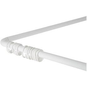 Resim Zethome Banyo Duş Perde Borusu Köşe Boru Beyaz Çok Renkli 