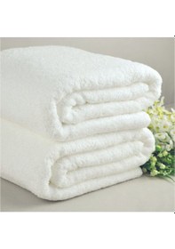 Resim 10 Adet Otel Havlusu 50 x 90Cm %100 Pamuklu Beyaz El Havlusu ! 