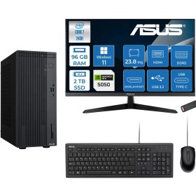 Resim Asus Expertcenter P500MV Intel® Core™ Ultra 7 240H 5.2ghz Aı 96GB Ddr5 2tb SSD 23.8"120Hz 8GB/RTX5050 WIN11HOME Mini Tower Masaüstü Bilgisayar D724016512B0D27H34+ZETTAUSBBELLEK 