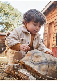 Resim Mayoral Bej Erkek Bebek Kadife Gömlek 2105 Bej 