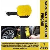 Resim Premium Dayanıklı Ergonomik Yoğun Sert Kıl Yapılı Araba Motorsiklet Bisiklet Jant Temizleme Fırçası 