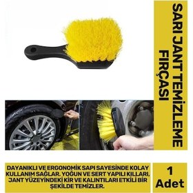 Resim Premium Dayanıklı Ergonomik Yoğun Sert Kıl Yapılı Araba Motorsiklet Bisiklet Jant Temizleme Fırçası 