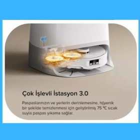Resim Roborock Ultra Emiş Gücüyle Lüx Akıllı Robot Süpürge Beyaz 