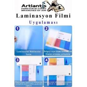 Resim Esranın Dünyası Laminasyon Filmi Parlak A4 50 Li 1 Paket 125 Mikron Laminasyon Kaplama Pvc Kaplama Poşeti 50 Adet 