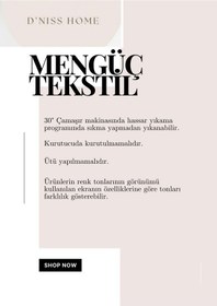 Resim Ponpon Desenli 3 Parça Çift Kişilik Yatak Örtüsü Gri 