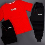 Resim trendypassion 3'lü Unisex Nasa Baskılı Eşofman Takımı Kombini 