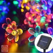 Resim SKY TOPTAN Lisinya192 Solar 50 Ledli Çiçekli Rgb Bahçe Aydınlatma Dekorasyon Güneş Enerjili 