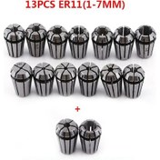 Resim Ximistore9 15'li Er11 Zımba Seti, 65mn Yay Çeliği, Cnc Freze Ve Gravür Makinesi İçin, 1-7mm + 1/8"+1/4" Çapları, Yüksek Hassasiyet Ve Esneklik 