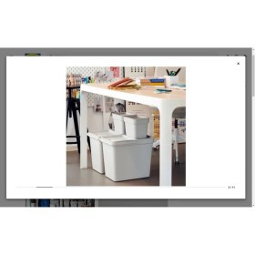 Resim Açık Gri 22 Lt Atık Ayırma Kutusu, Şık ve Kullanışlı Tasarım 