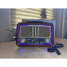 Resim caddeoutlet Rdl-4639 Nostaljik Görünümlü Bluetoothlu Mp3 3 Band Çalar Usb/aux/tf Cart Radyo Müzik Kutusu 
