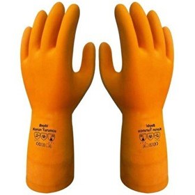 Resim Beybi Korun Turuncu İş Eldiveni Beybi 10 Numara 2 Çift 