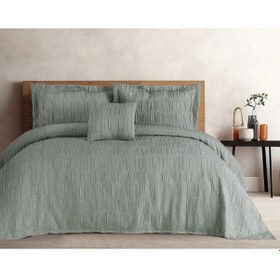 Resim Özdilek Nova Çift Kişilik Yatak Örtüsü Mint Çok Renkli 