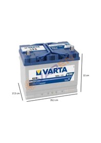 Resim Varta Akü 12V 70 Ah Amper E23 630A Blue Dynamic 