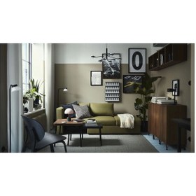 Resim IKEA 2'li yataklı kanepe, vissle sarı-yeşil 