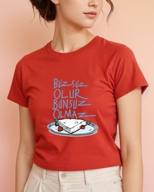 Resim Buzsuz Olur, Bunsuz Olmaz Crop Tişört 