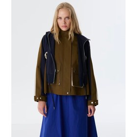 Resim Twist Çift Parça Görünüm Colorblock Kadın Mont (TW6250012067) 