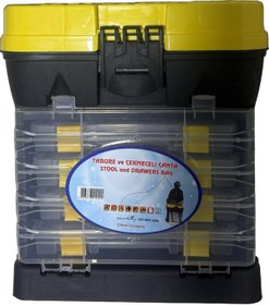Resim Çiftsan Asr 2089 Super Organizerli Çanta 4 Çekmeceli Tabure Balıkçı Çantası Bag 2089 