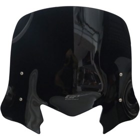 Resim GP KOMPOZİT GP Kompozit Honda Dio 2021-2024 Uyumlu Kısa Ön Cam Siyah 41 cm 