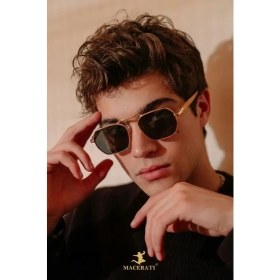 Resim Macerati Eşref Unisex Ultra Hafif UV400 Filtreli Siyah Güneş Gözlüğü 