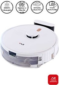 Resim Yui RS16 Akıllı Robot Vacuum & Mop Süpürge Beyaz 