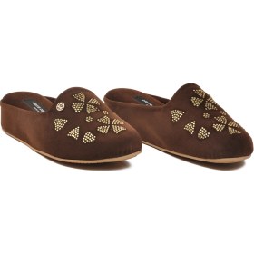 Resim Pierre Cardin Kahve Kadın Ev Terliği PC-55374 Z 