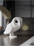 Resim shop Minimalist Tasarım Beyaz Baykuş Dekoratif Figür - 3D Baskı Sanatı 