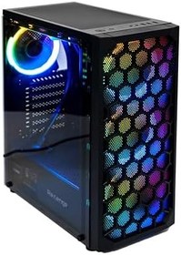 Resim X-Drive 4 Adet RGB Fanlı Mesh Panel Şeffaf Temperli Cam Gaming Oyuncu Bilgisayar Kasası (0, Watt) 